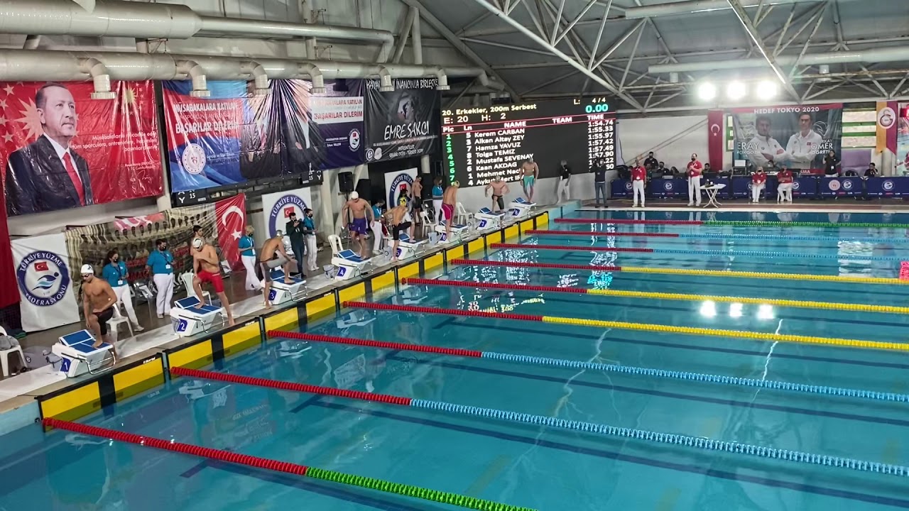 Baturalp Ünlü 200m serbest Olimpiyat A Baraj denemesi