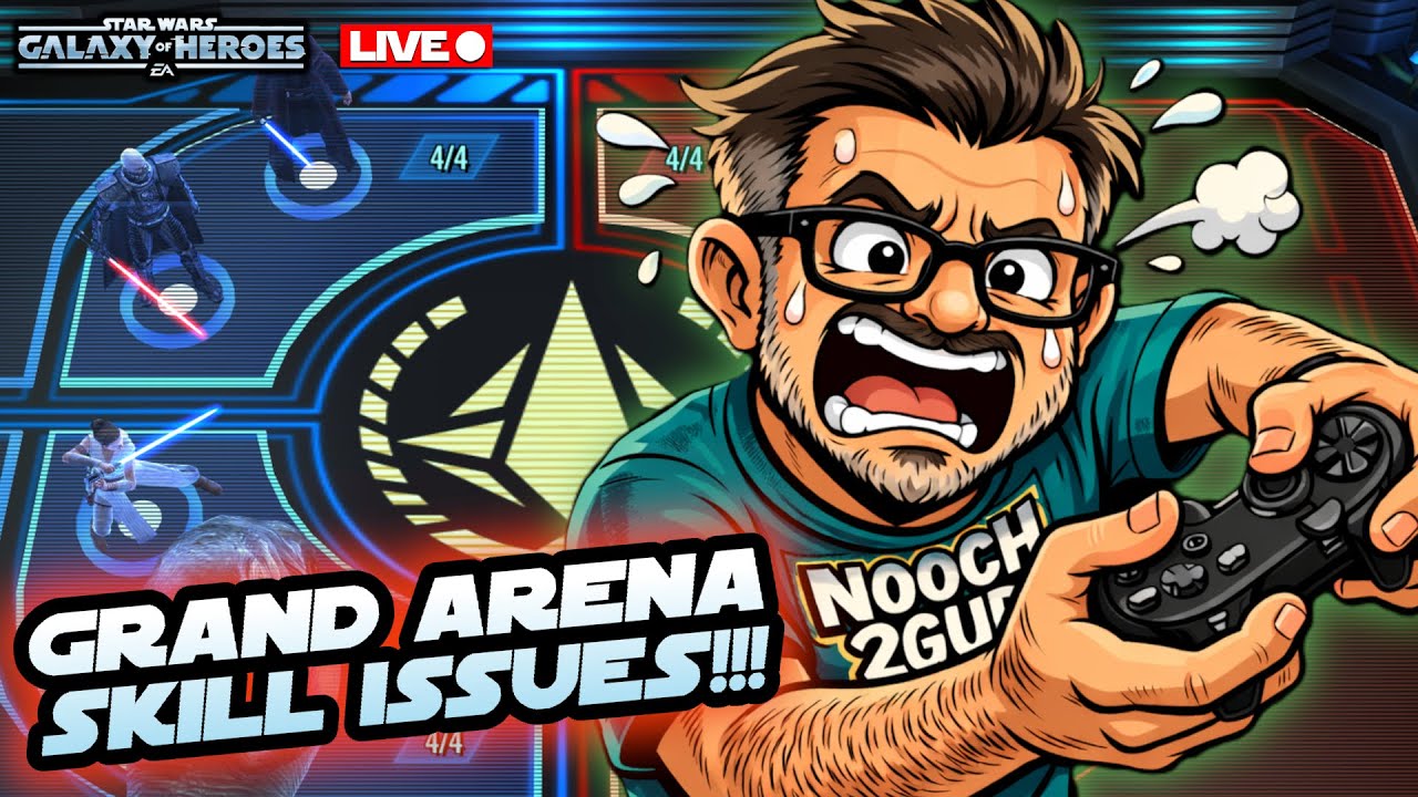 Dad's Trying to Overcome His Skill Issues!!!  SWGOH Grand Arena LIVE!