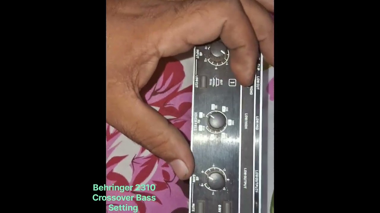 Behringer 2310 crossover Bass Setting full details #djdetails #djcrossover #basssetting #djviral