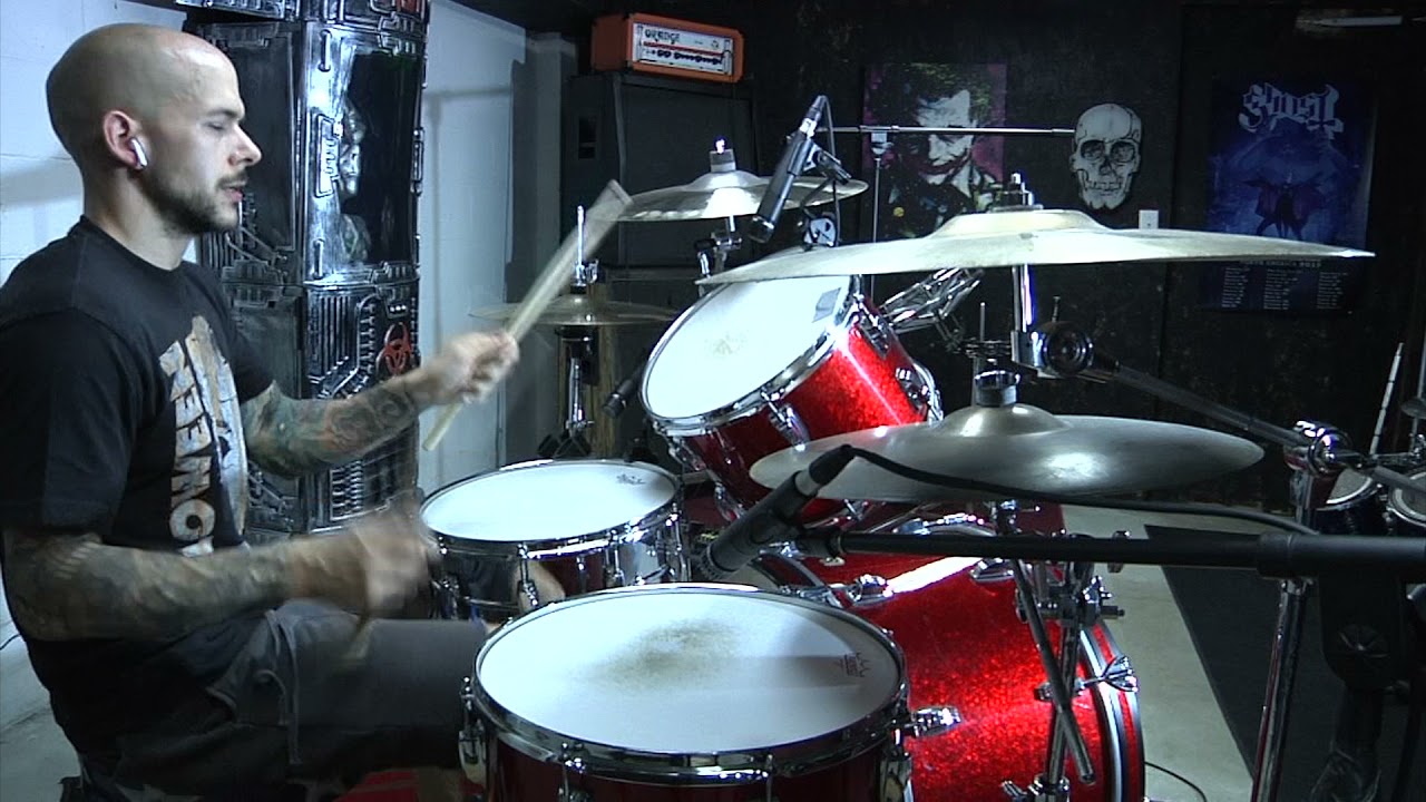 Nekromantix Horny in a Hearse Drum Cover