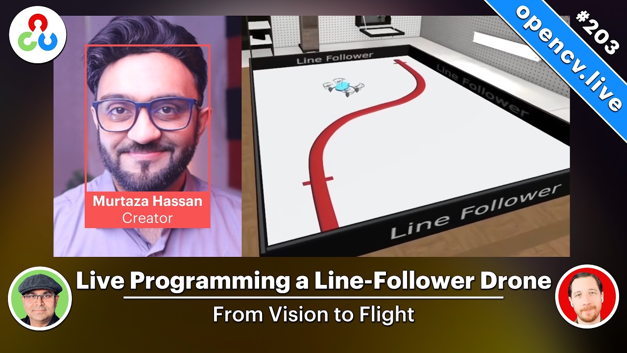 Live Programming a Line-Follower Drone: From Vision to Flight