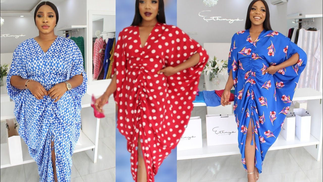 How To Cut And Sew Bubu Gown Style With Draw String | Bubu Gown Tutorial | A Simple Dress Tutorial