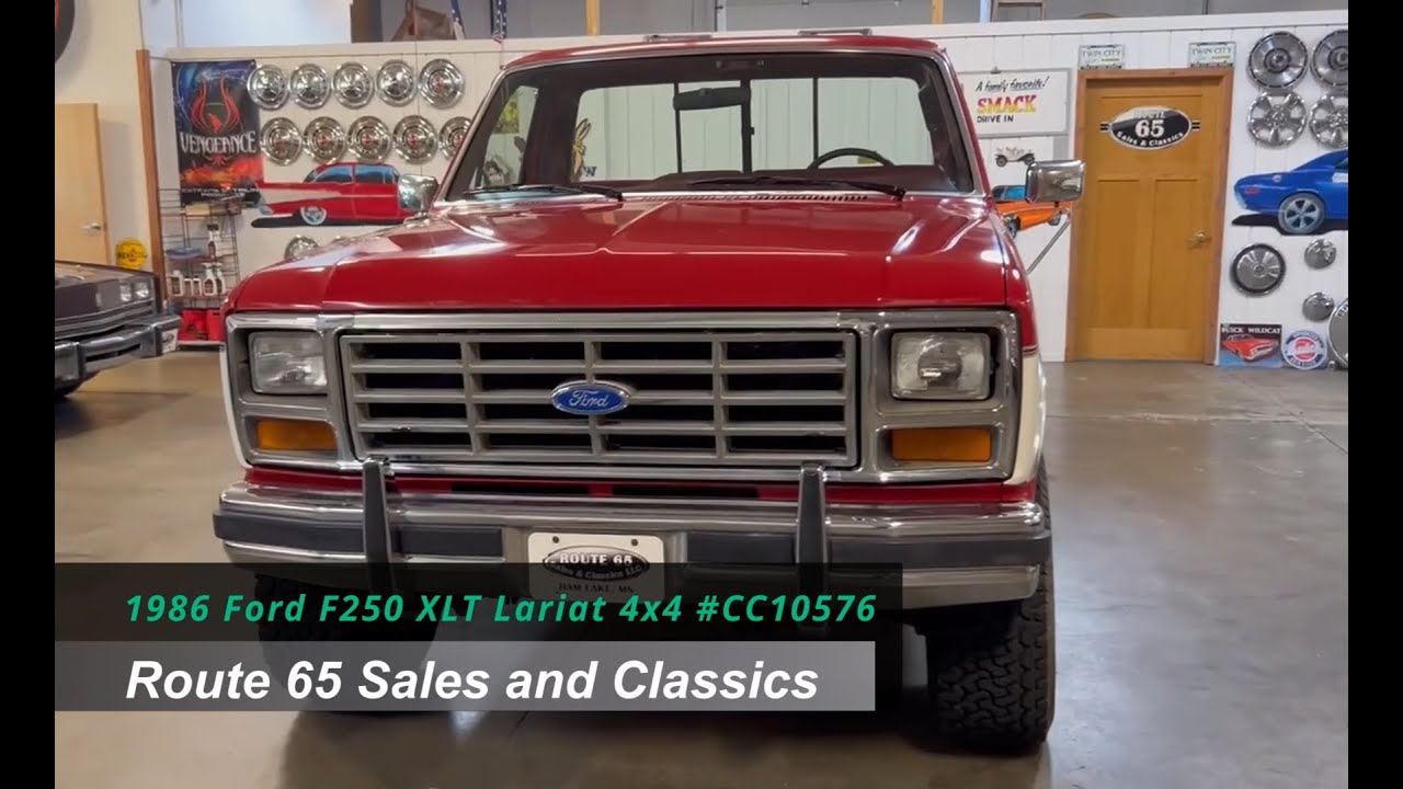 1986 Ford F250 XLT Lariat 4x4 Pickup CC10576 | For Sale $20,990