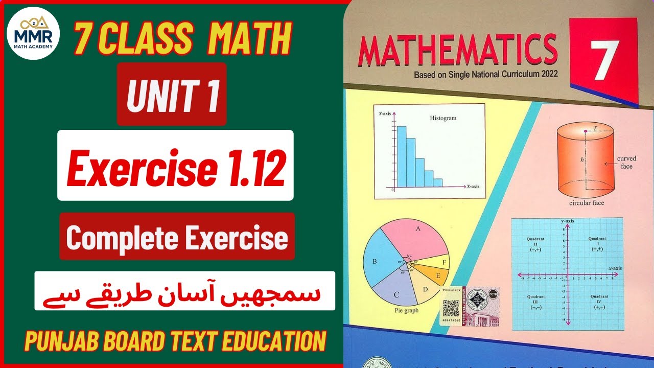 Class 7 Math | Exercise 1.12 | Complete Solutions in Urdu | Easy Method | PCTB New Book 2025