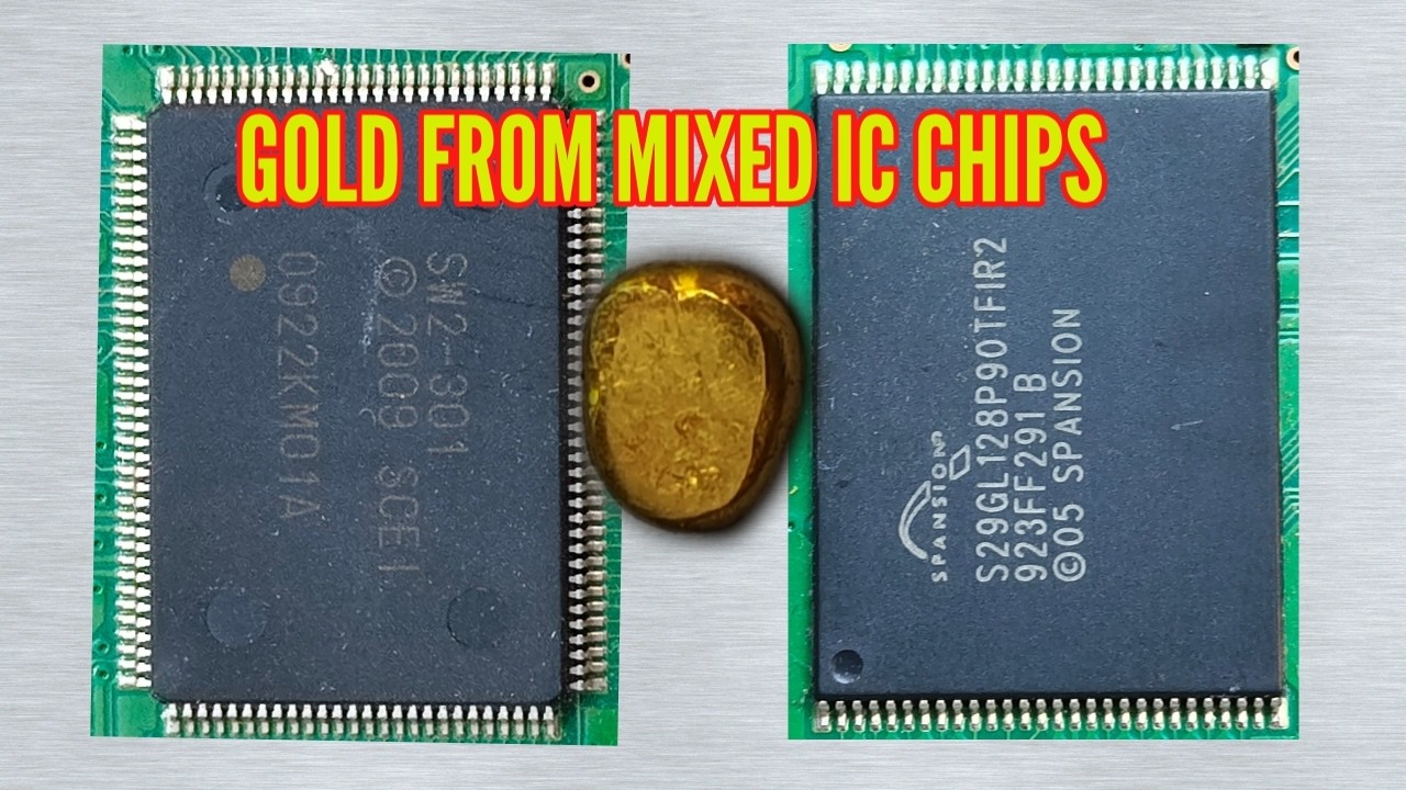 Extracting Gold From ICs//How to Extract Gold from IC Chips