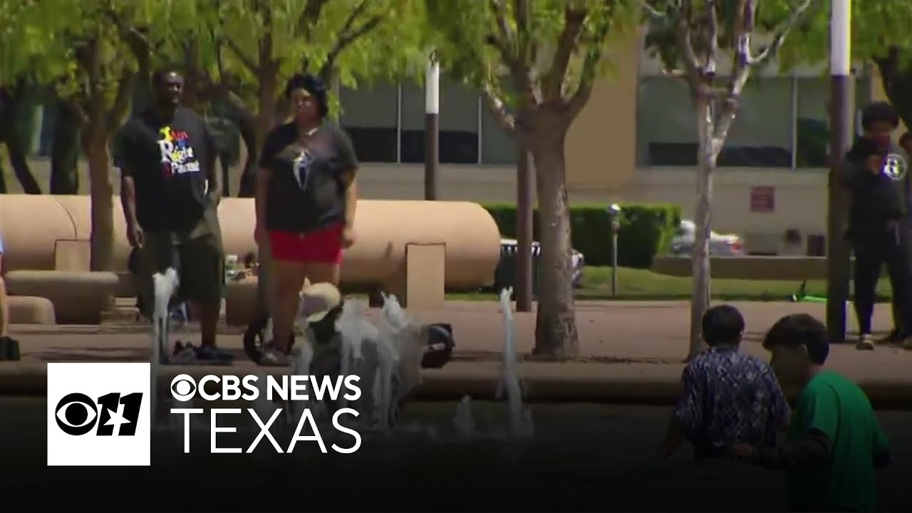 Dozens rush Dallas fountain for social media challenge 