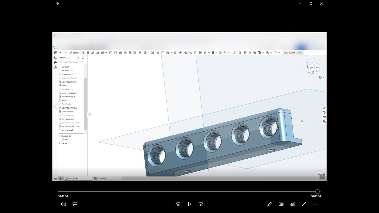 Gewinde in Onshape