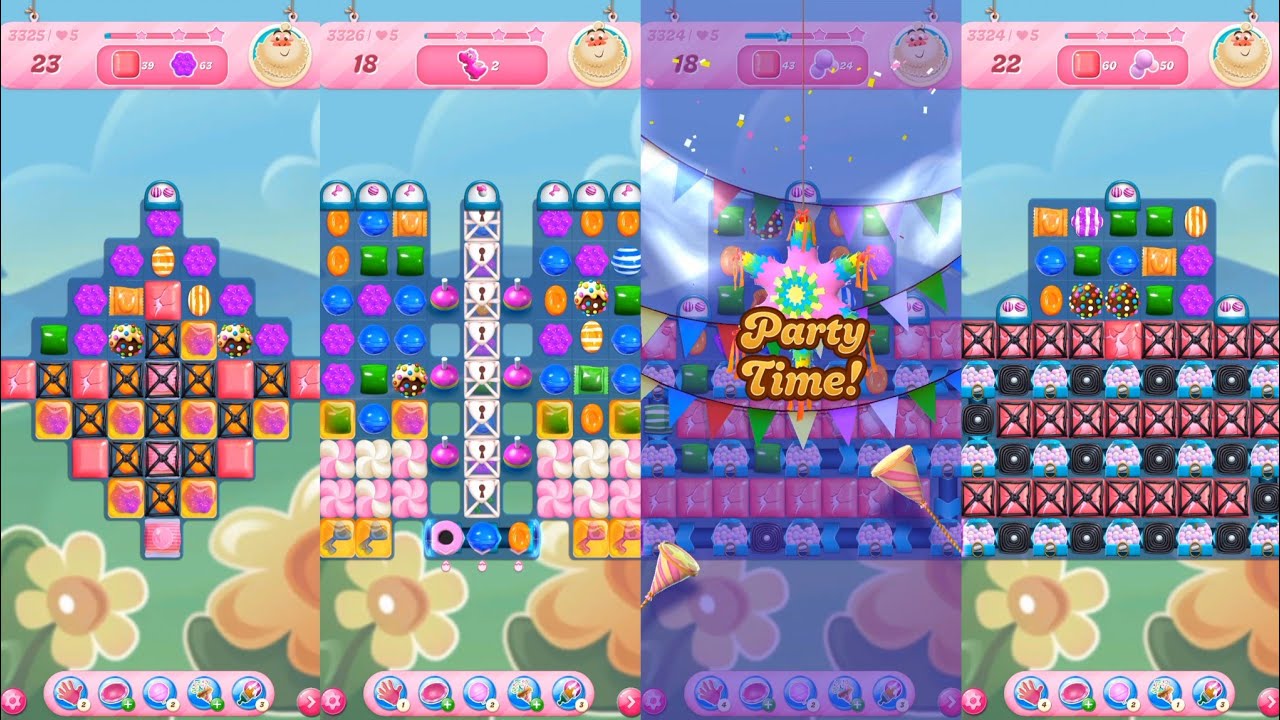 Candy Crush Saga Level 3324 To Level 3327 