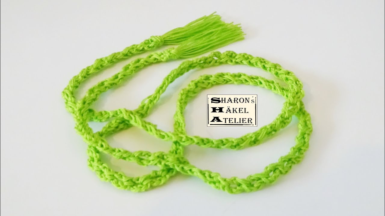 Kordel h&auml;keln, Schnur h&auml;keln, Band h&auml;keln. DIY 🧵 F&uuml;r Rechtsh&auml;nder