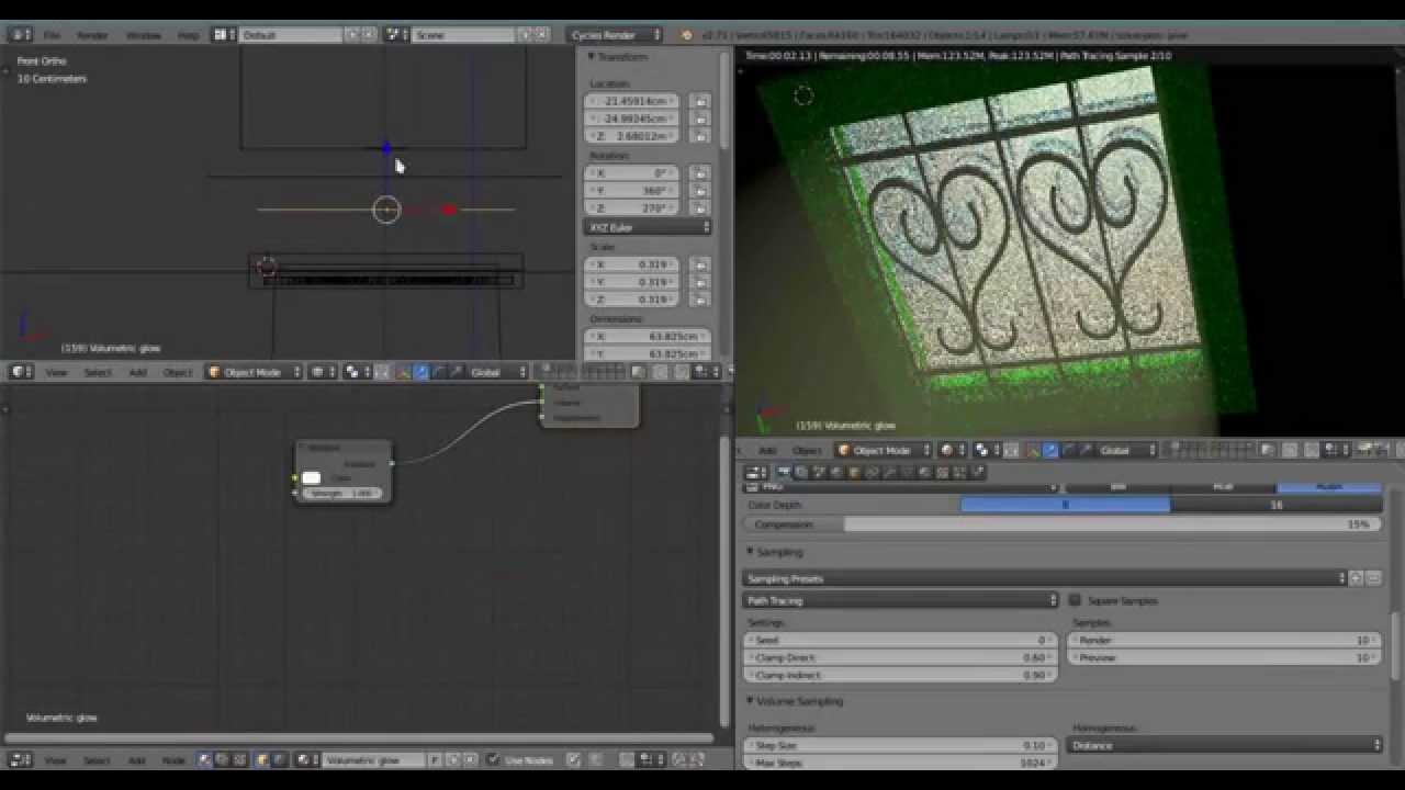 Blender Cycles 2.71+: Volumetric Light From A Window [part 5/6]