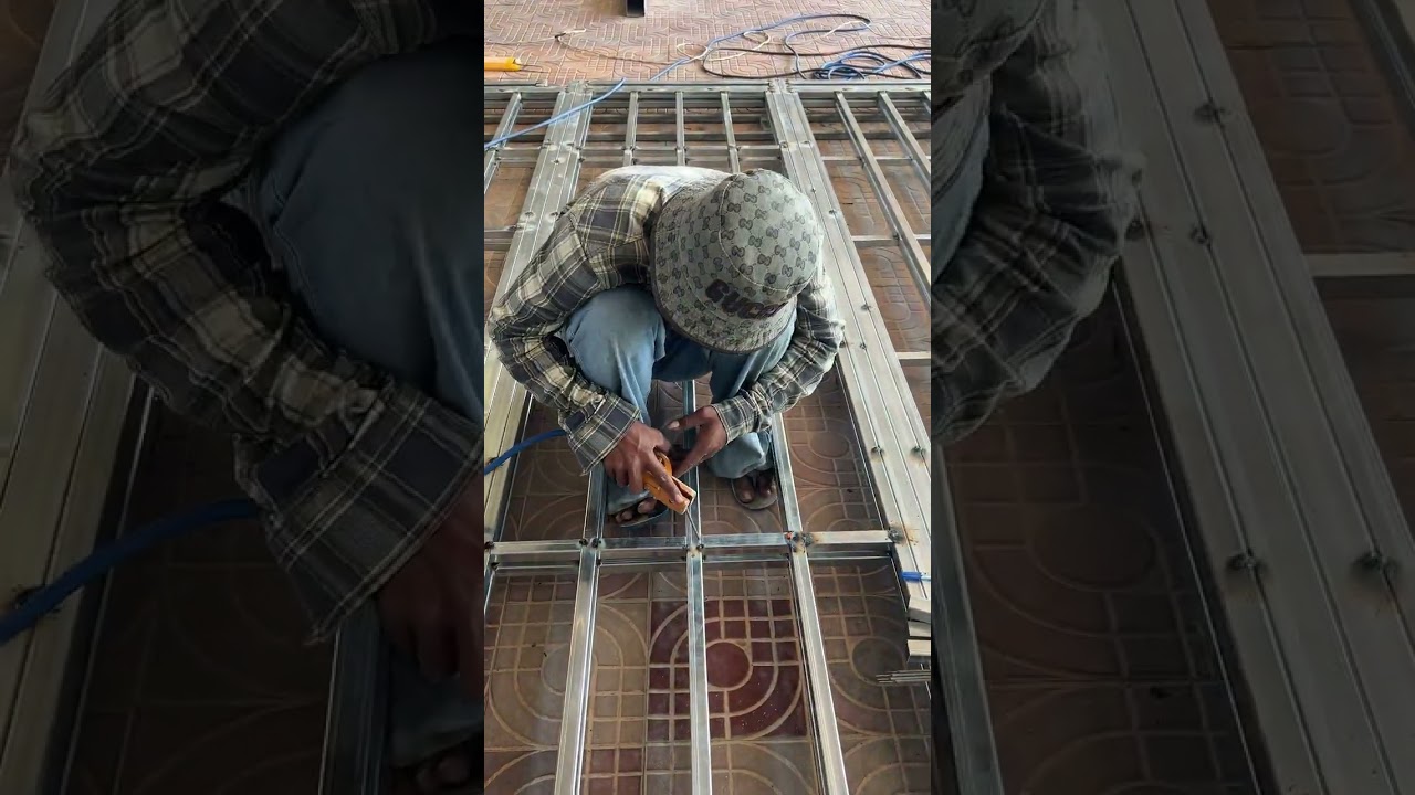 Metal and zinc roof installation techniques,Amazing welding