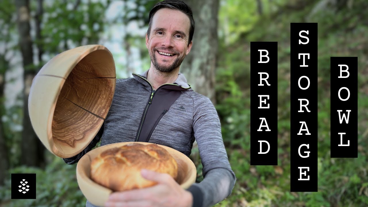 I made bread storage bowl from ash wood with MANPA power tools