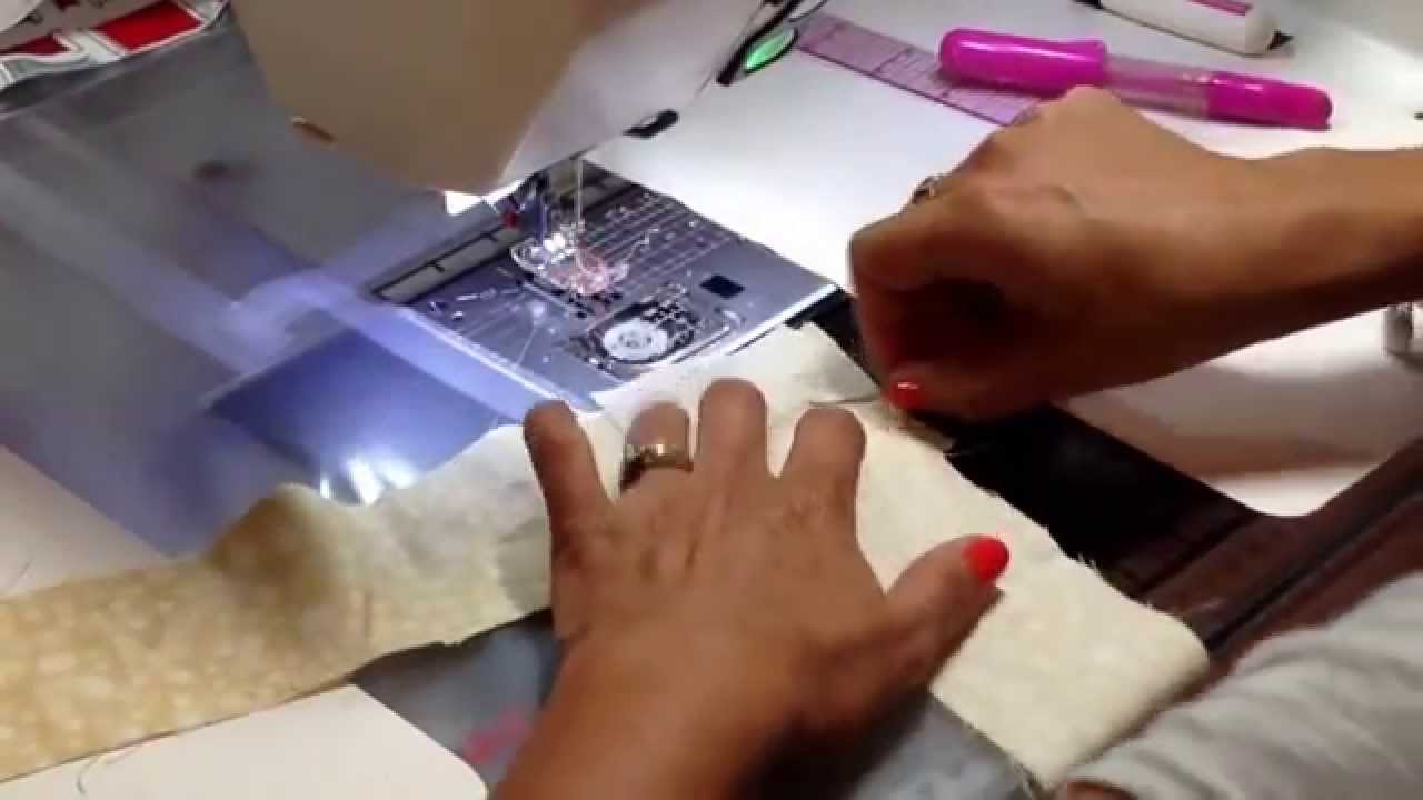Union de tiras largas para quilting.