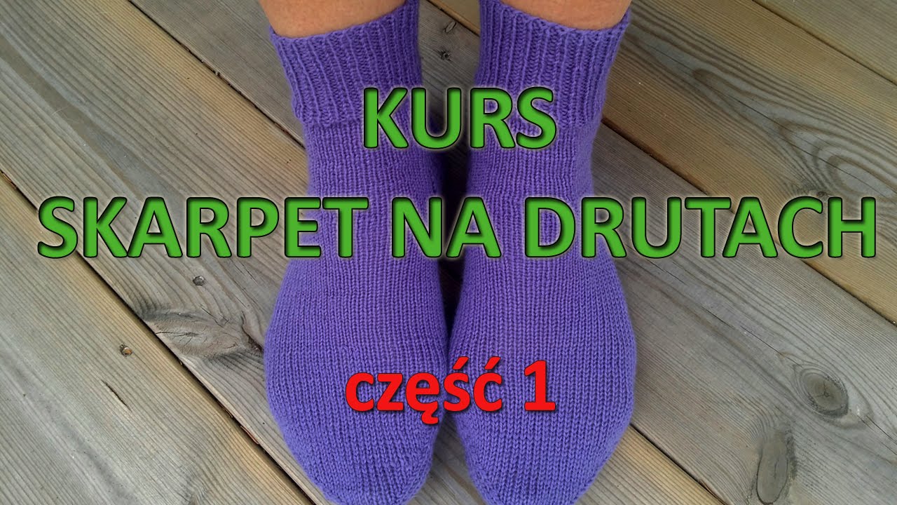 #1. Kurs skarpet na drutach - narzucanie oczek.