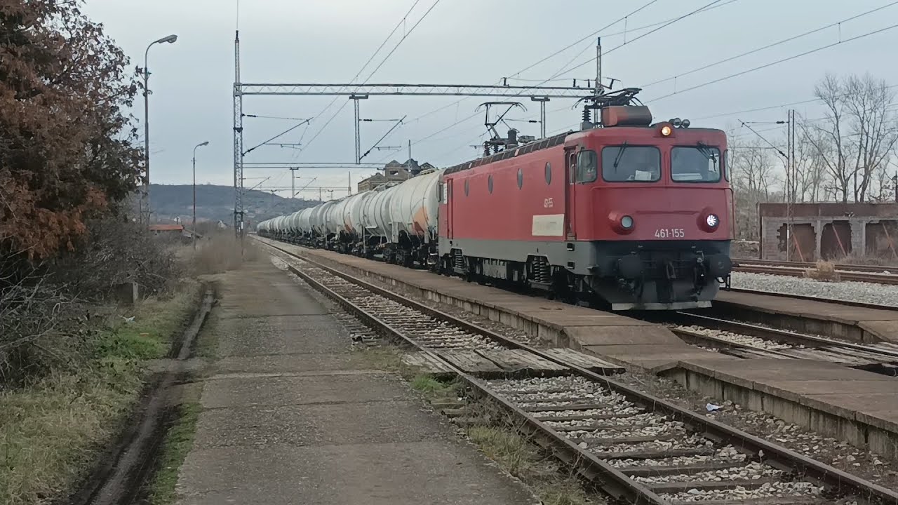 SKG 461-155 ON NIS TANKER CARS SLOWLY PASSING STATION Adrovac | 29.01.2026.