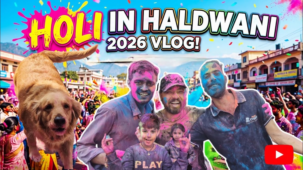 Haldwani ki Holi with gulaal bombs 💥🙊😈
