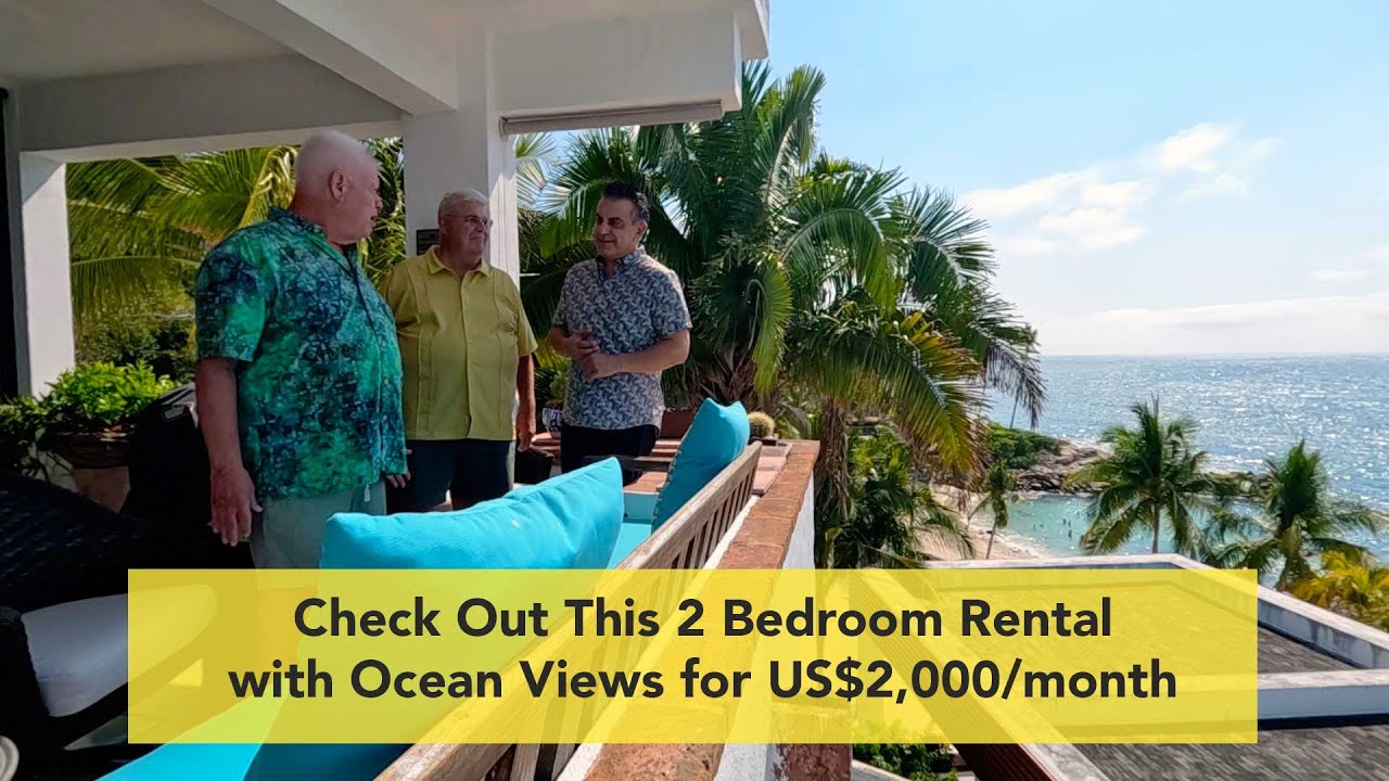 Oceanview Condo Rental for US$2,000/month in Puerto Vallarta Mexico