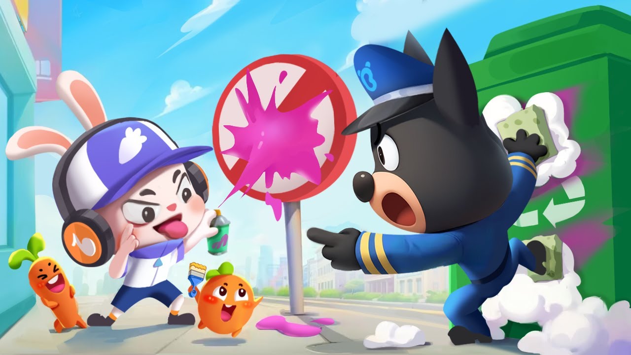 กระต่ายกราฟฟิตี้แสนซน | หมอฟันไม่น่ากลัวหรอกนะ | การ์ตูนเด็ก | เบบี้บัส | Kids Cartoon | BabyBus