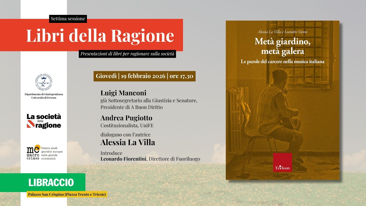 Metà giardino, metà galera | Le parole del carcere nella musica italiana