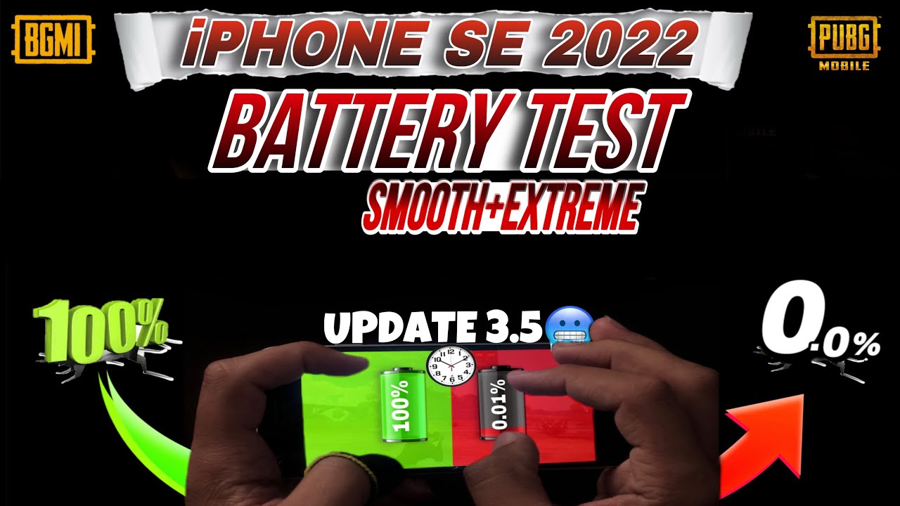 iPHONE SE 2022 Battery Test in 2025 | PUBG/BGMI | BUY OR NOT ? | SE 2022 Battery Drain test