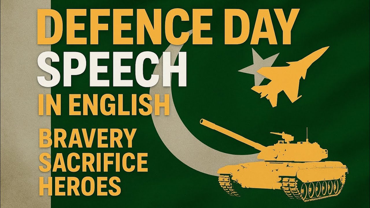 Defence Day Speech in English | 6 September speech in english |