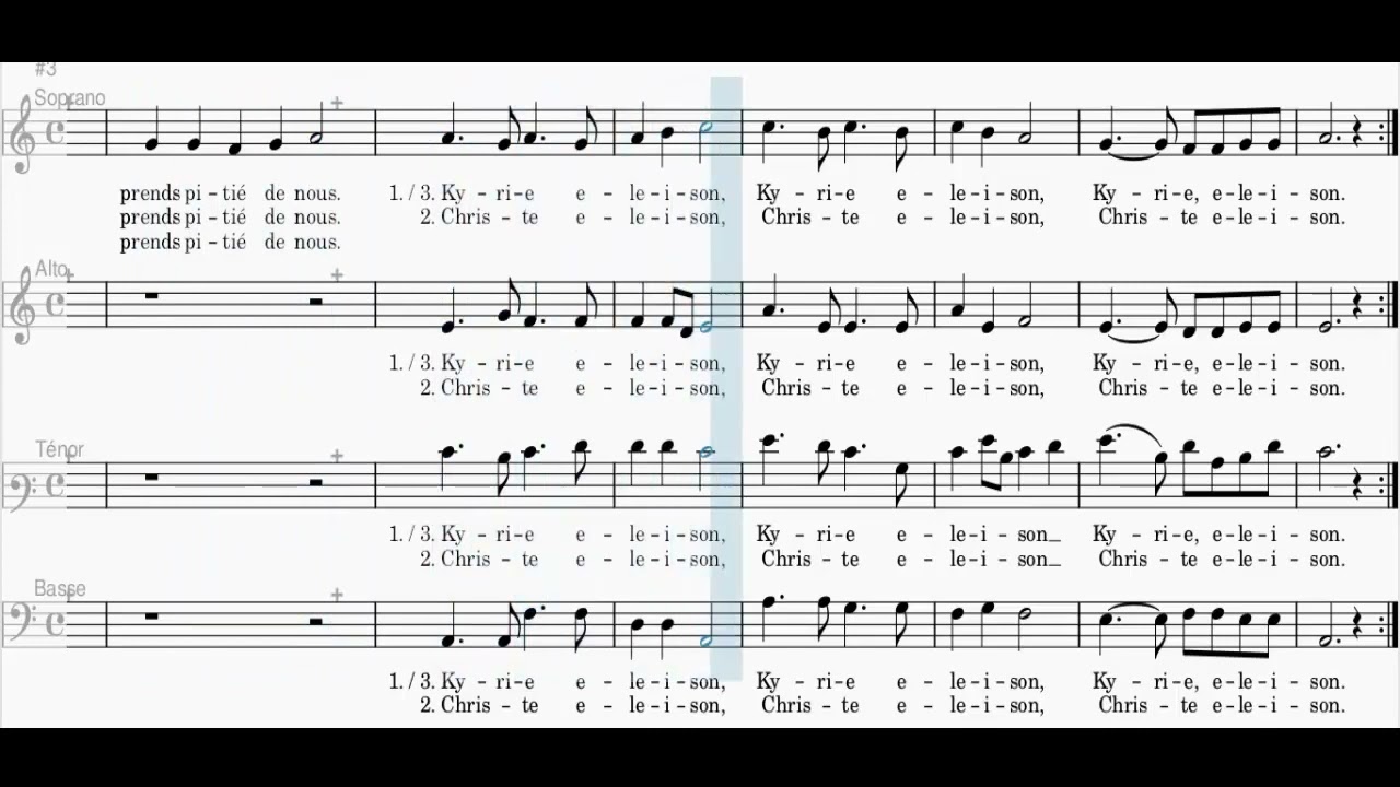 Kyrie - Messe de saint Paul (Soprano)