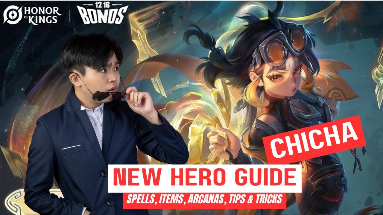 Лучший обучающий урок по игре Honor of Kings Chicha | Заклинания, комбинации, предметы и аркана, ...