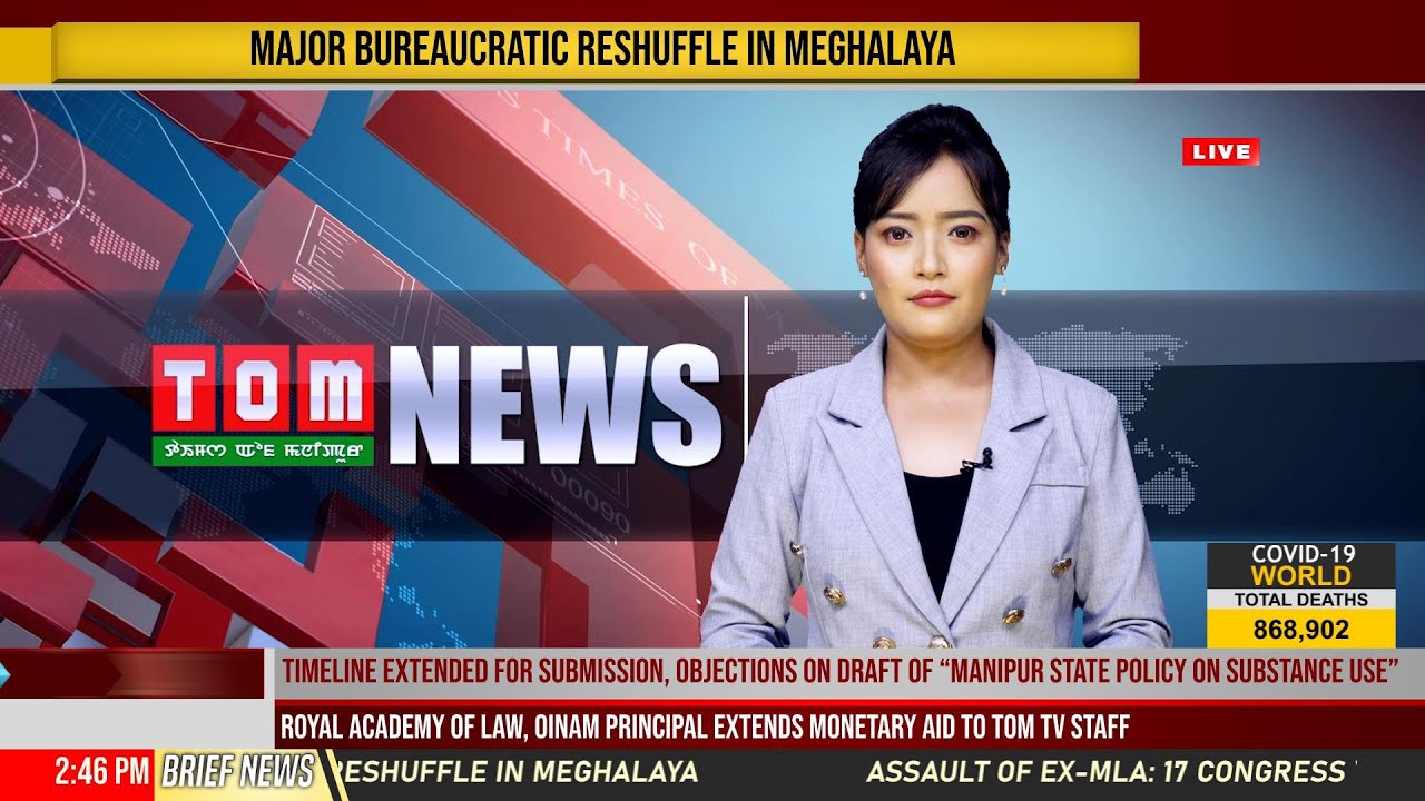 LIVE | TOM TV 9:00 PM MANIPURI NEWS, 18 JAN 2021