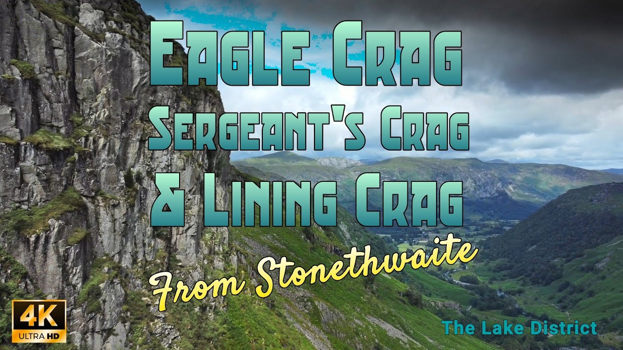 Eagle Crag Sergeant's Crag and Lining Crag from Stonethwaite (The Lake District)