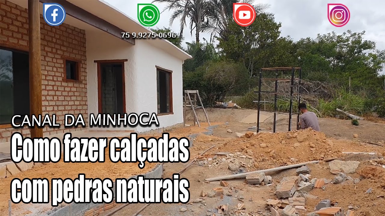 Como fazer calçadas com pedras naturais