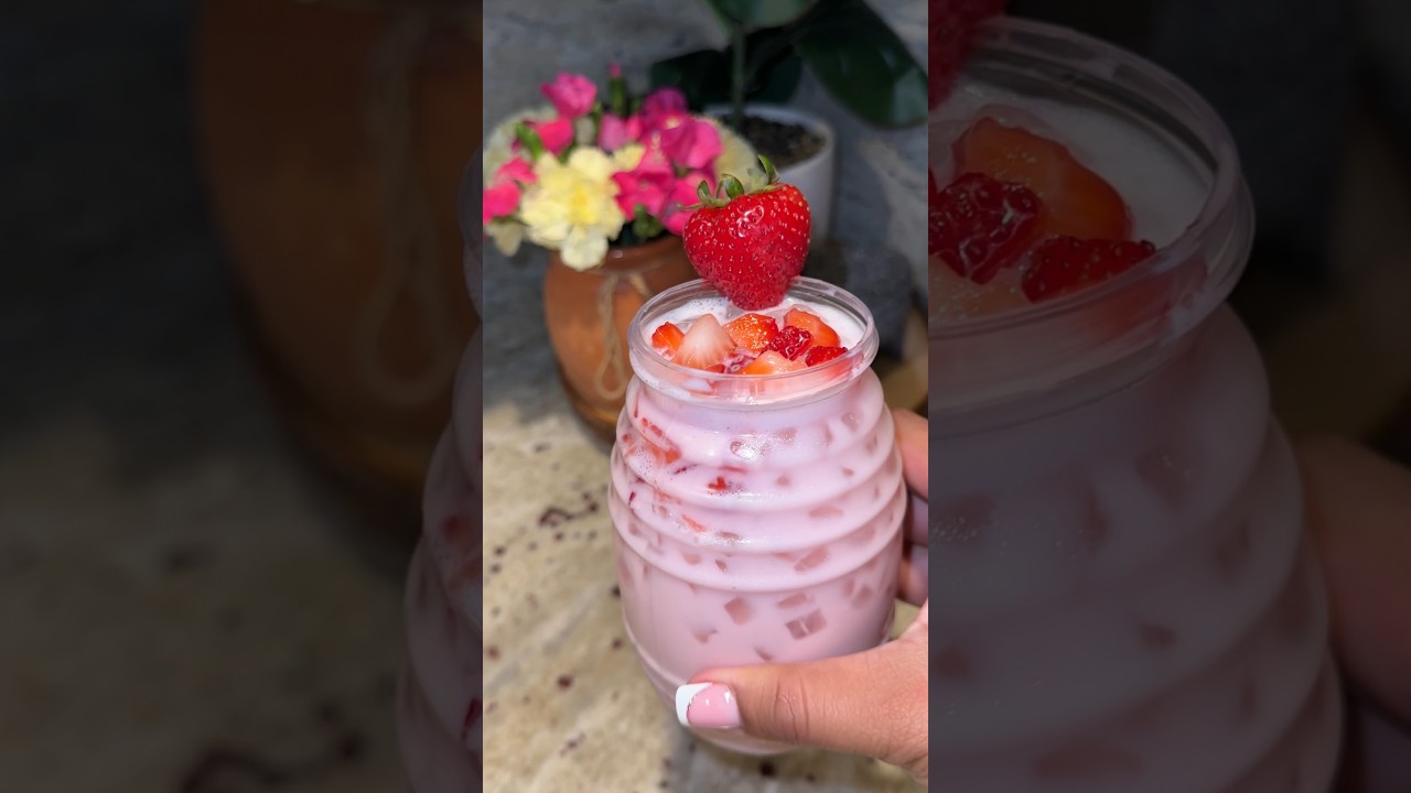Creamy Strawberry Agua Fresca