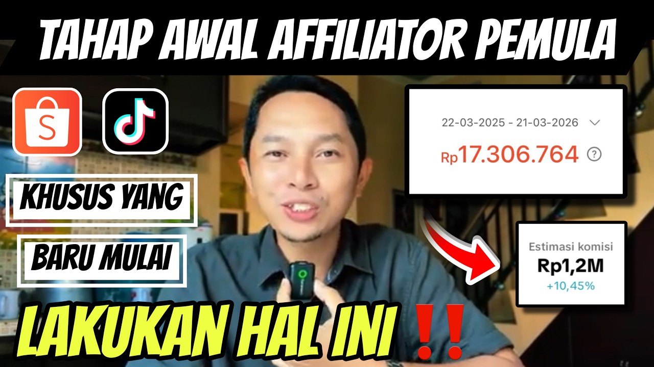Tahap Awal Pemula jadi Affiliator di Shopee dan Tiktok 2026