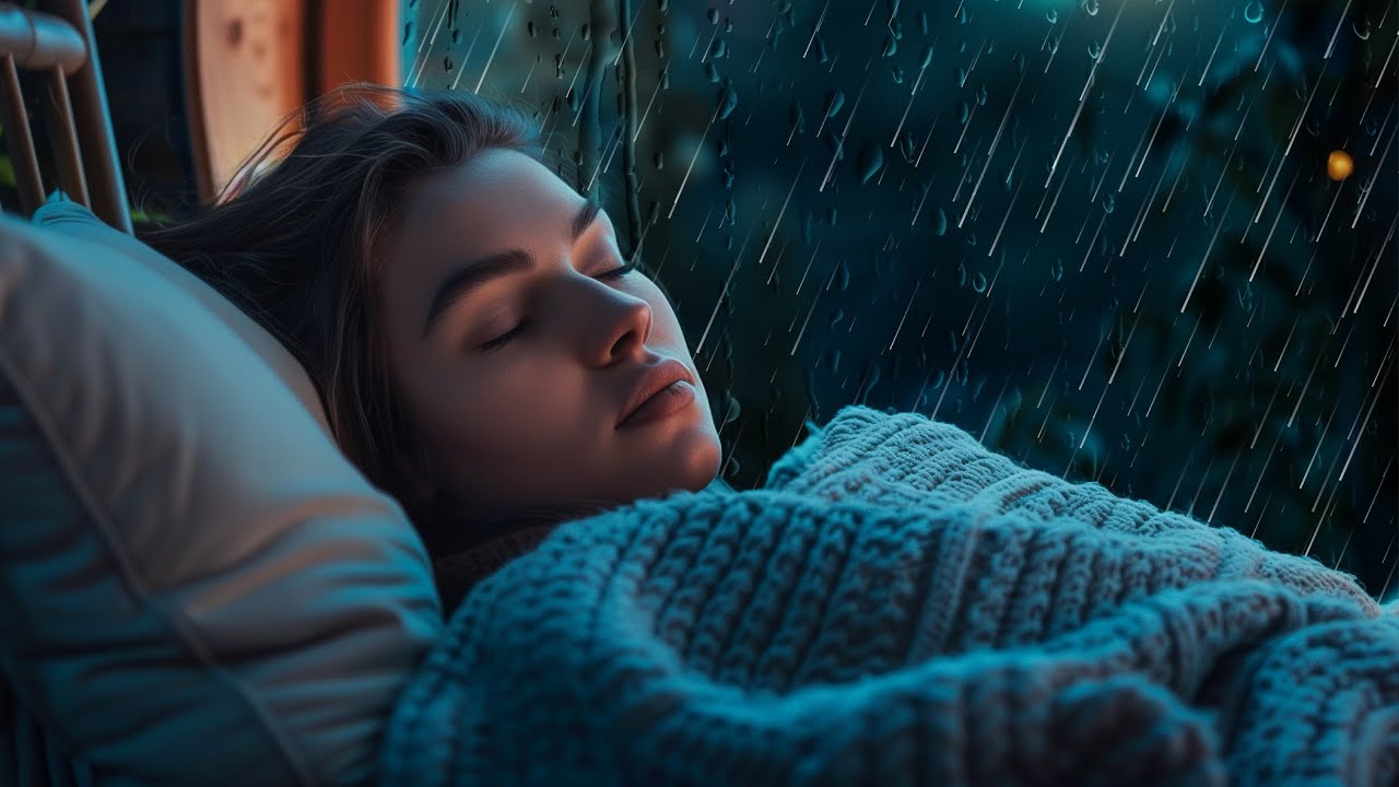 Fall Asleep Instantly with Soft Cabin Rain by the Window Tonight