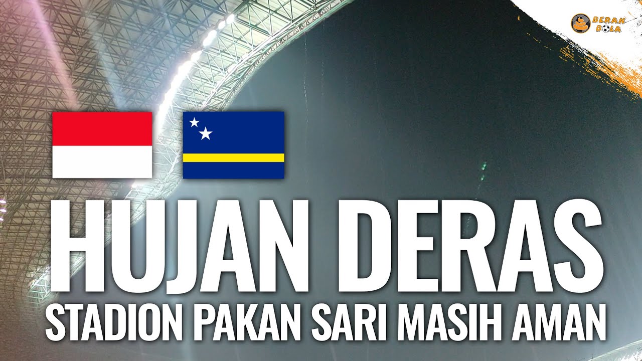 STADION PAKANSARI MASIH AMAN, SUASANA PERTANDINGAN INDONESIA VS CURACAO MERIAHHH