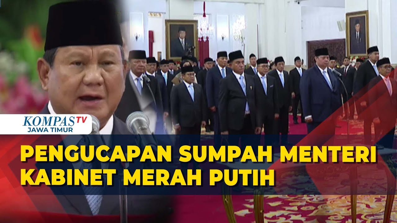[Full] Menteri Kabinet Merah Putih Ucapkan Sumpah Jabatan Dipimpin Oleh Presiden Prabowo Subianto!