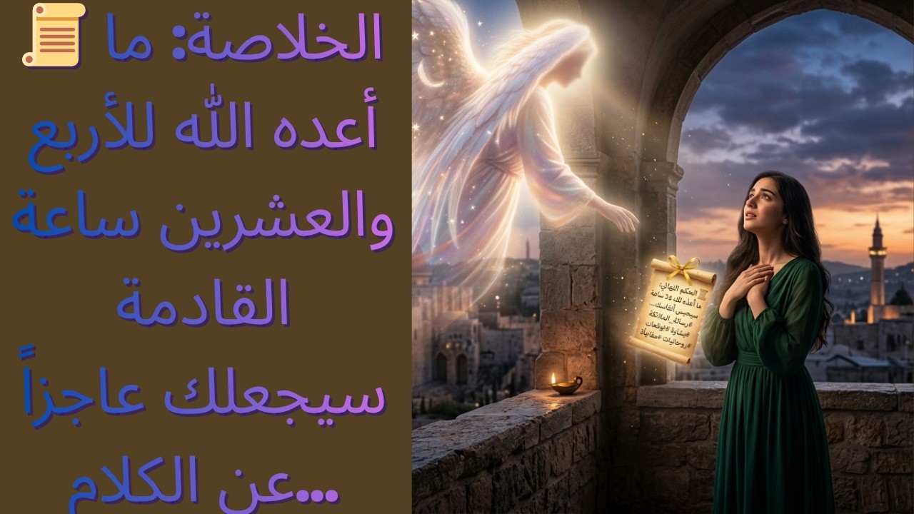 📜 الخلاصة: ما أعده الله للأربع والعشرين ساعة القادمة سيجعلك عاجزاً عن الكلام.