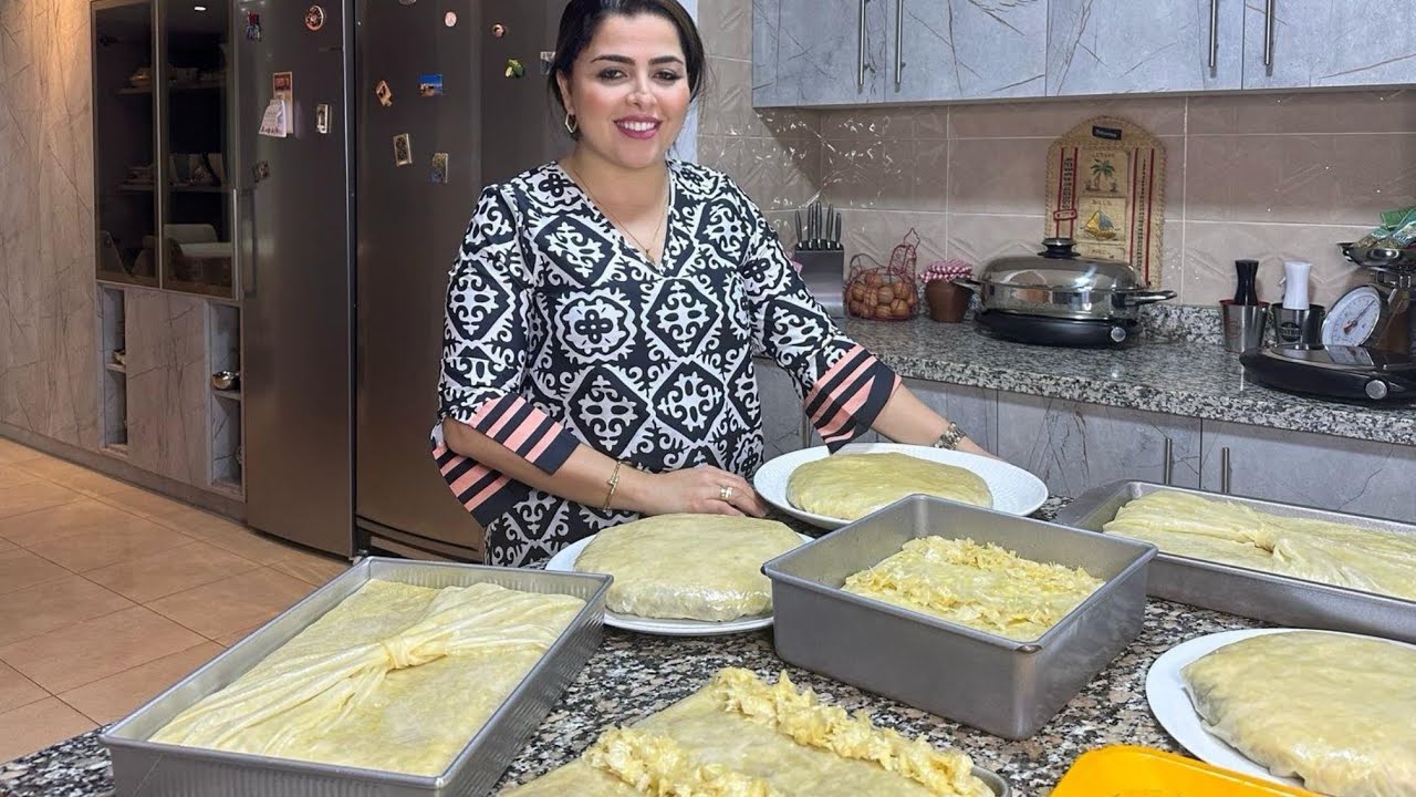 بساطل للضيوف بحشوات مختلفة  اللحم/الدجاج/السلمون/تحضريهم بكمية كبيرة مع طريقة الاحتفاظ في المجمد