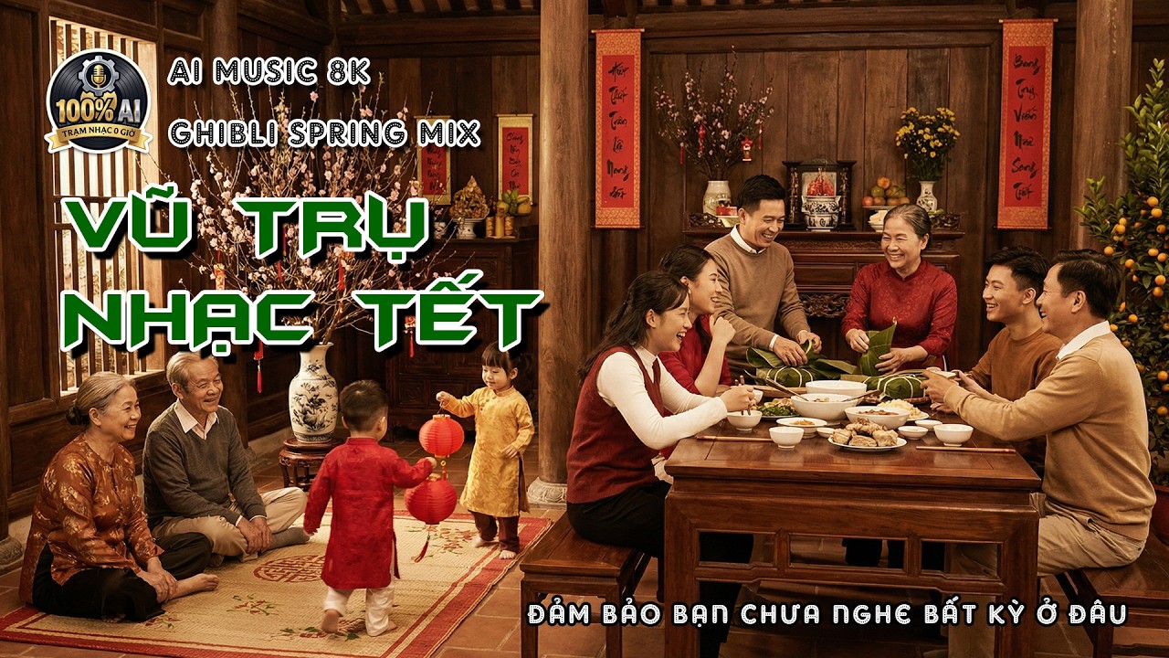 🧧 LK Nhạc Tết 2026 🧧 Chill & Healing 🌿 Giai Điệu Dọn Nhà, Học Bài, Thư Giãn  | Trạm Nhạc 0 Giờ
