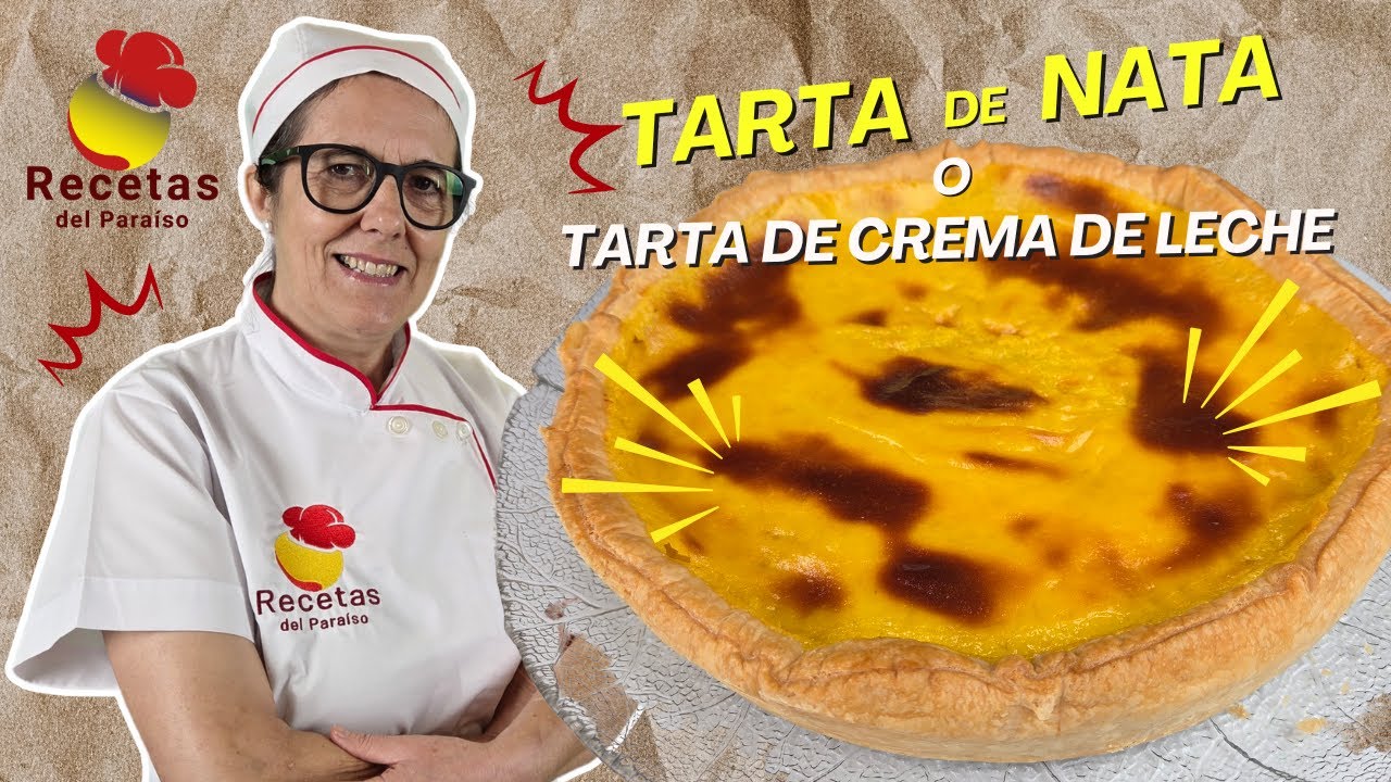 Tarta de nata | Tarta de crema de leche / de Crema Pastelera (receta casera) - 🍋 RECETAS DEL PARAÍSO
