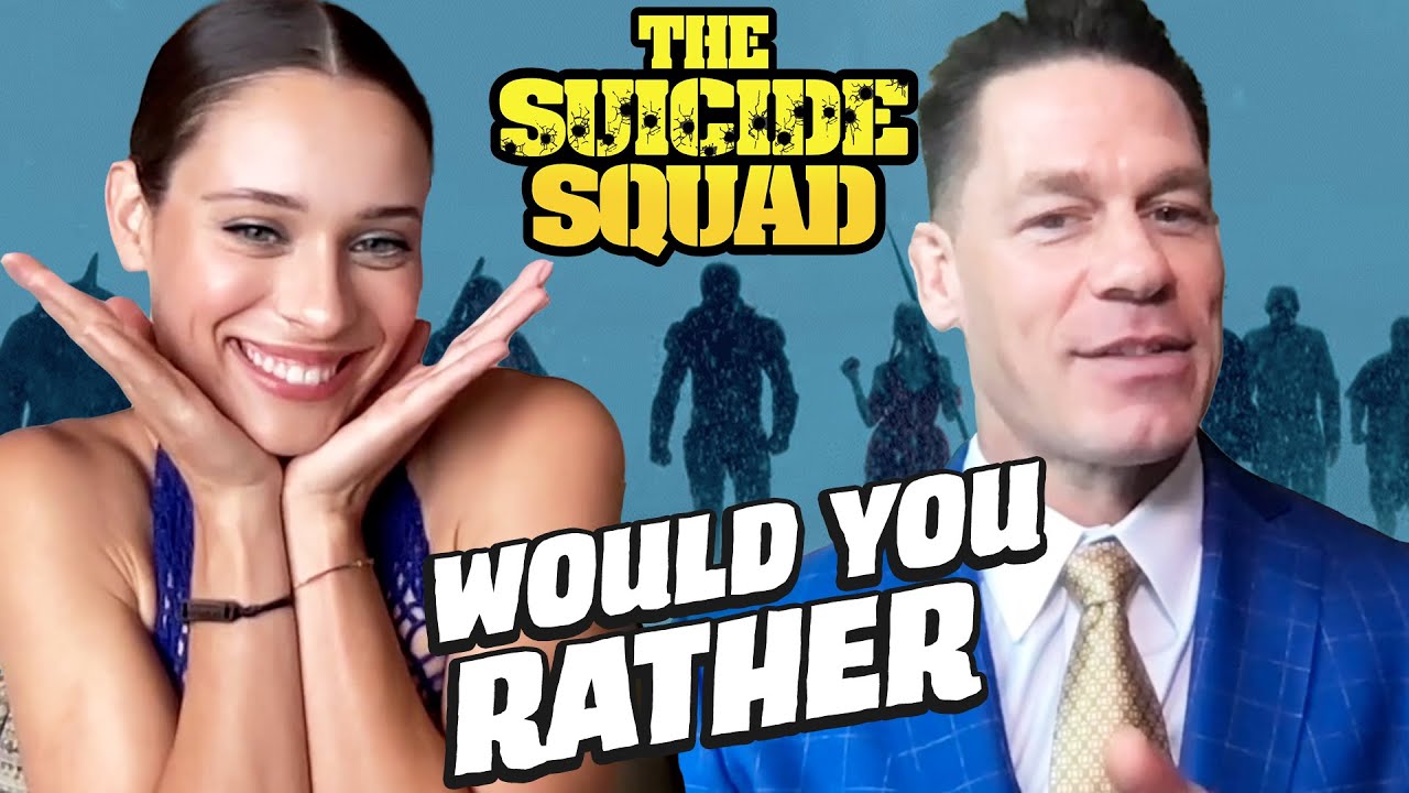 The Suicide Squad Stars Play WOULD YOU RATHER | John Cena, Daniela Melchior, Nathan Fillion