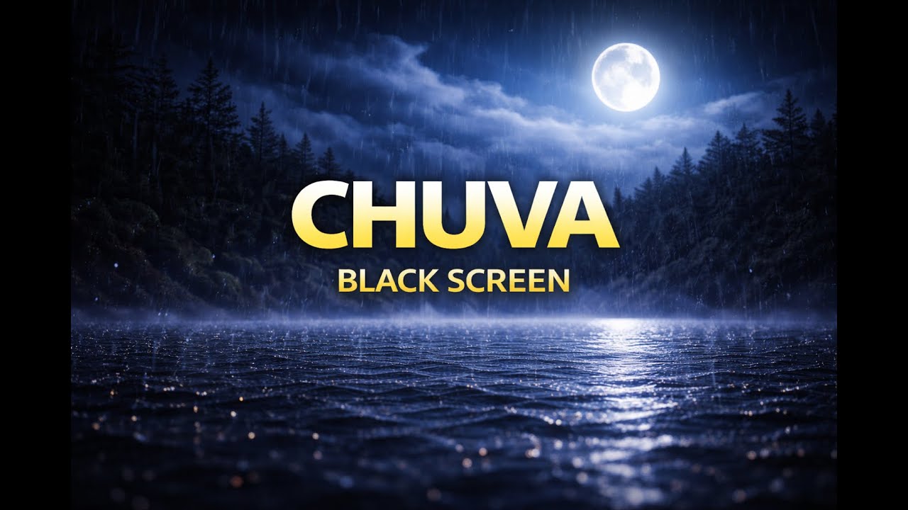 Chuva e Pássaros na Floresta Tela Escura  Rain and Bird Sounds Black Screen 🌧️🐦💤