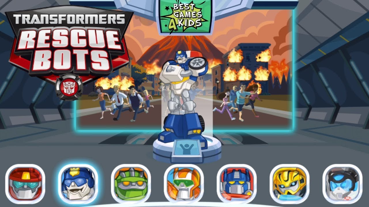 CHASE: Police-Bot, w/ Stegosaurus Shield! | Transformers Rescue Bots: Disaster Dash Hero Run #143
