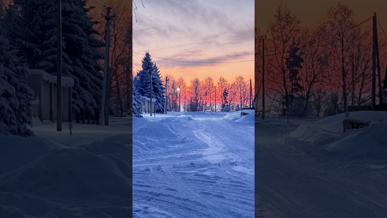 Там за горизонтом..Красивый закат 