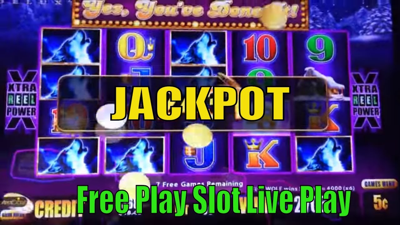 ★JACKPOT on Free Play☆HAND PAY Timber Wolf Deluxe Slot machine☆彡 100%  Live Play @ San Manuel Casino