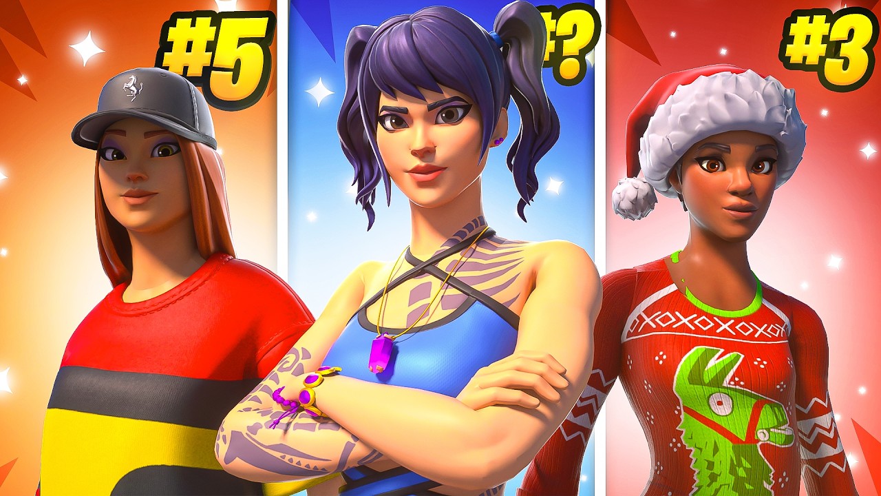 Les 30 SKINS les PLUS TRYHARD à 800 V-BUCKS !
