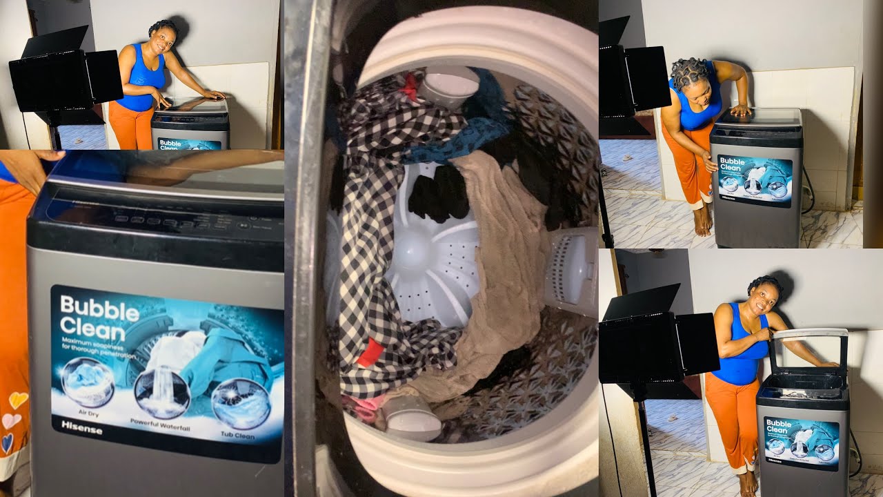 How TO operate Hisense Bubble CLEAN washing machine ( full tutorial on how to use it)