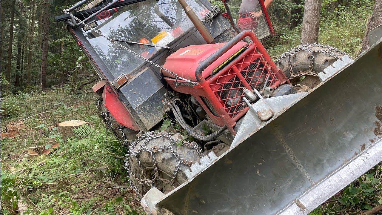 Zetor 6945 extremne tazke podmienky v lese