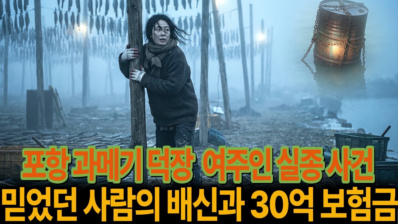 포항 과메기 덕장 아내 실종사건   남편은 30억 보험금  그리고 그날밤   14년간 숨겨온 진실은