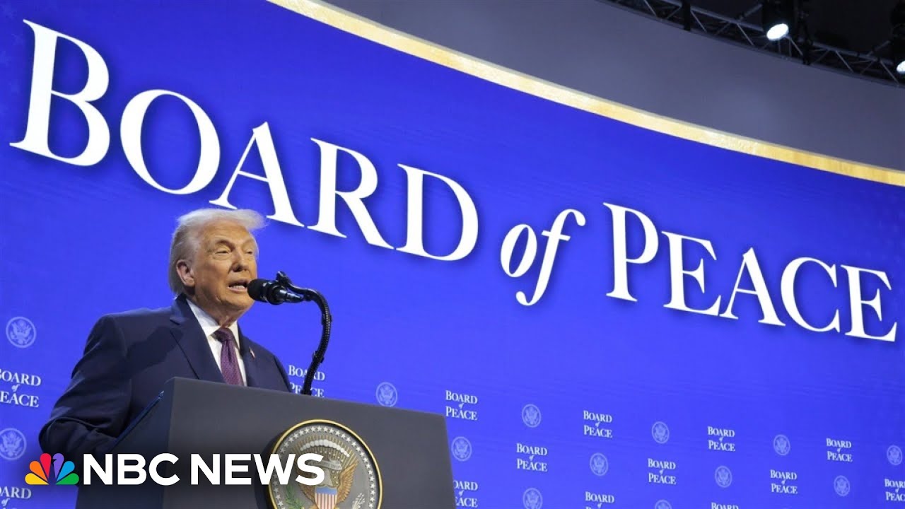 Watch: Trump’s full remarks at the ‘Board of Peace’ signing ceremony