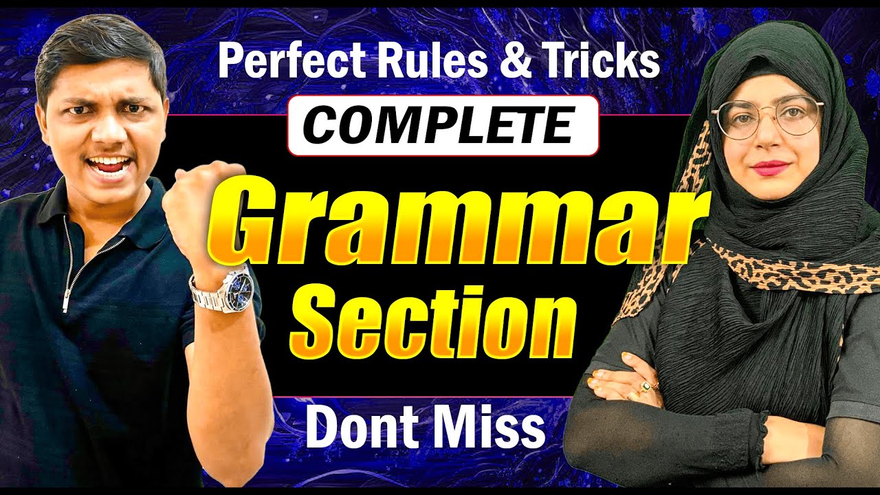 Complete Grammar Section 🔥Tricks & Methods Question Solving ❤️ One Shot By NAAZ MAM #newindianera